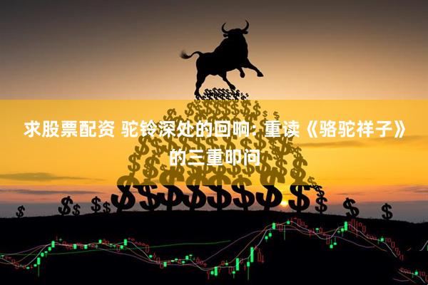 求股票配资 驼铃深处的回响: 重读《骆驼祥子》的三重叩问